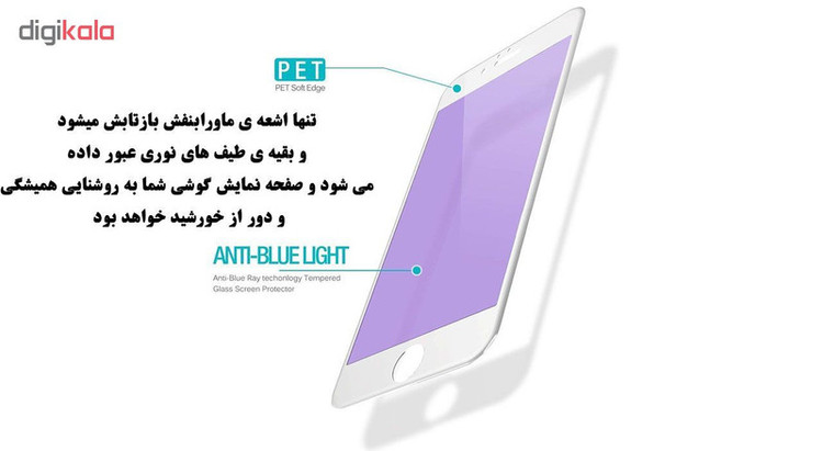 محافظ صفحه نمایش Anti-Blue Light هورس مدل ABL مناسب برای گوشی موبایل اپل iPhone 6 / iPhone 6s به همراه محافظ لنز دوربین
