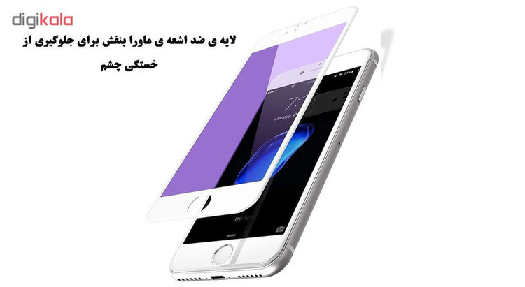 محافظ صفحه نمایش Anti-Blue Light هورس مدل ABL مناسب برای گوشی موبایل اپل iPhone 7 Plus / iPhone 8 Plus به همراه محافظ لنز دوربین