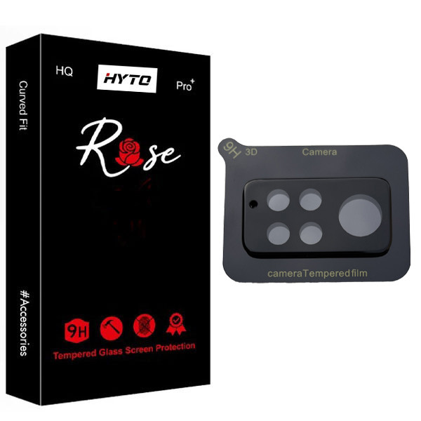محافظ لنز دوربین هیتو مدل Rose 3D Carbon مناسب برای گوشی موبایل شیائومی Redmi Note 12 Pro 4G