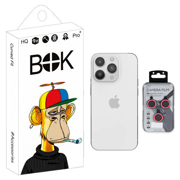 محافظ لنز دوربین شبرنگ بوک مدل Lighting Pro مناسب برای گوشی موبایل اپل IPHONE 15 / 15 Pro Max