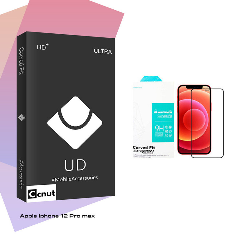 محافظ صفحه نمایش سرامیکی مات کوکونات مدل UD Black مناسب برای گوشی موبایل اپل Iphone 12 Pro max