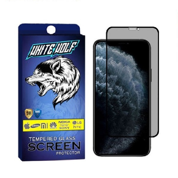 محافظ صفحه نمایش حریم شخصی وایت ولف مدل FL مناسب برای گوشی موبایل اپل iPhone 15 Pro