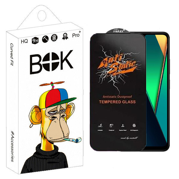 محافظ صفحه نمایش بوک مدل Antistatic Guard مناسب برای گوشی موبایل شیائومی Redmi 14C / 14R 5G / A3 Pro / Poco C75