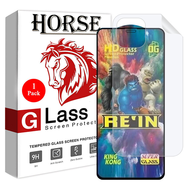محافظ صفحه نمایش هورس مدل 2REN مناسب برای گوشی موبایل اپل iPhone 12 Pro Max به همراه محافظ پشت گوشی