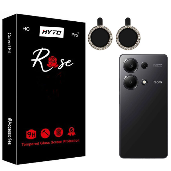 محافظ لنز دوربین هیتو مدل Rose Jewel Guard مناسب برای گوشی موبایل شیائومی Redmi note 13 Pro 4G