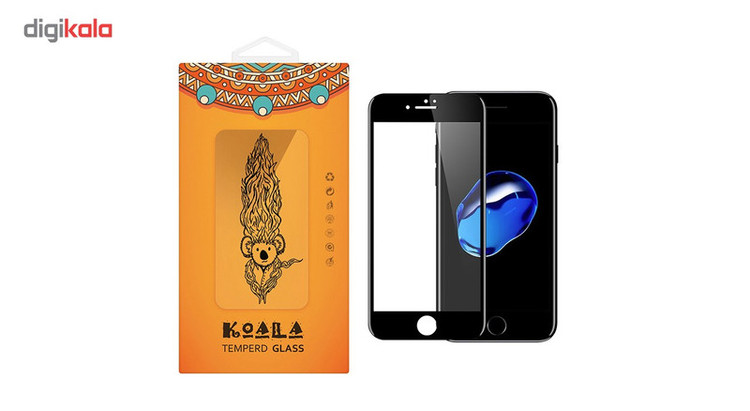 محافظ صفحه نمایش شیشه ای کوالا مدل Full Cover مناسب برای گوشی موبایل اپل آیفون7 Plus