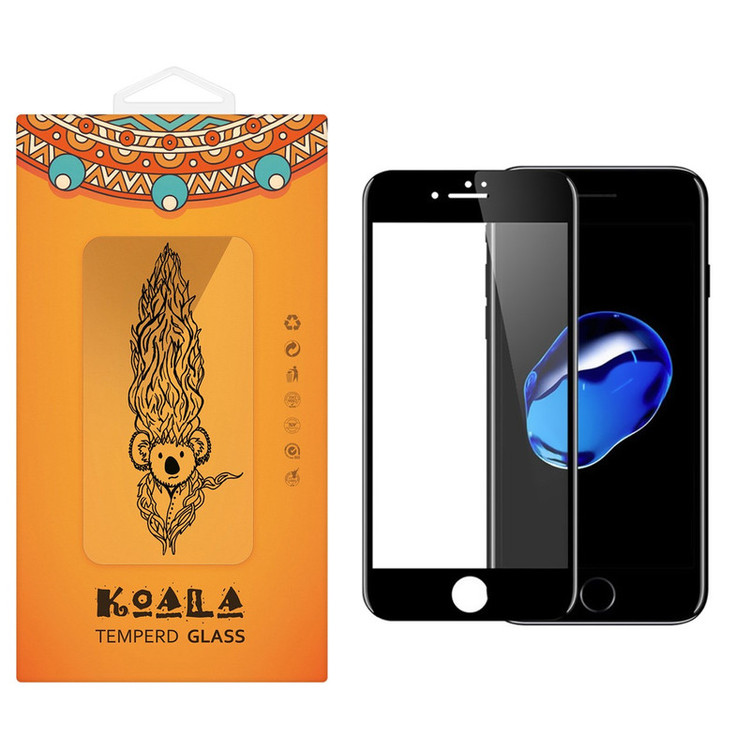 محافظ صفحه نمایش شیشه ای کوالا مدل Full Cover مناسب برای گوشی موبایل اپل آیفون7 Plus