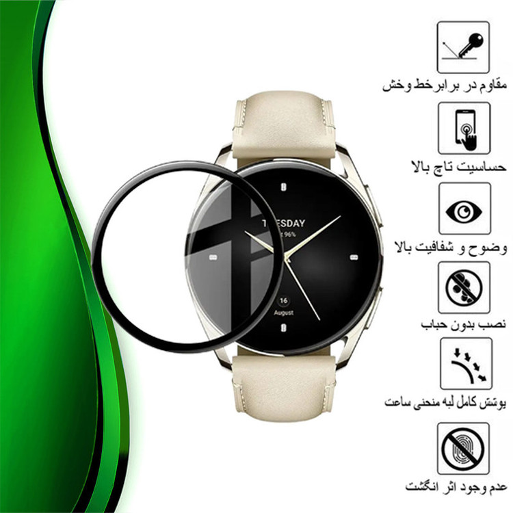 محافظ صفحه نمایش تراستکتور مدل PMMAWT مناسب برای ساعت هوشمند شیائومی Watch S2 46 mm