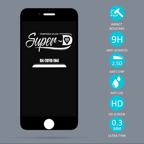 محافظ صفحه نمایش مدل Super D مناسب برای گوشی موبایل اپل iPhone 6