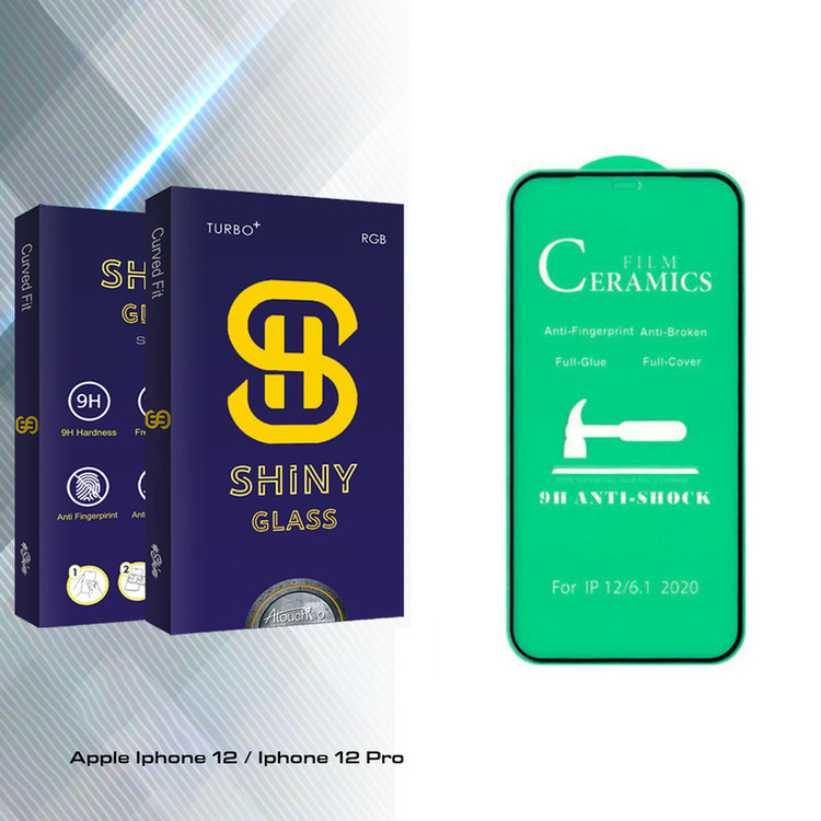 محافظ صفحه نمایش سرامیکی آتوچبو مدل Shiny Glass مناسب برای گوشی موبایل اپل Iphone 12 / 12 Pro