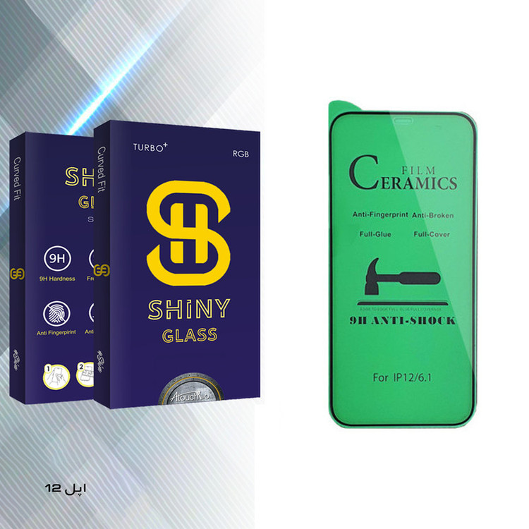 محافظ صفحه نمایش سرامیکی آتوچبو مدل Shiny Glass مناسب برای گوشی موبایل اپل 12