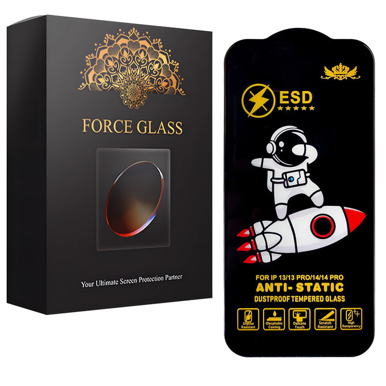 محافظ صفحه نمایش فورس گلس مدل SPACESTATIC مناسب برای گوشی موبایل اپل iPhone 14 Pro