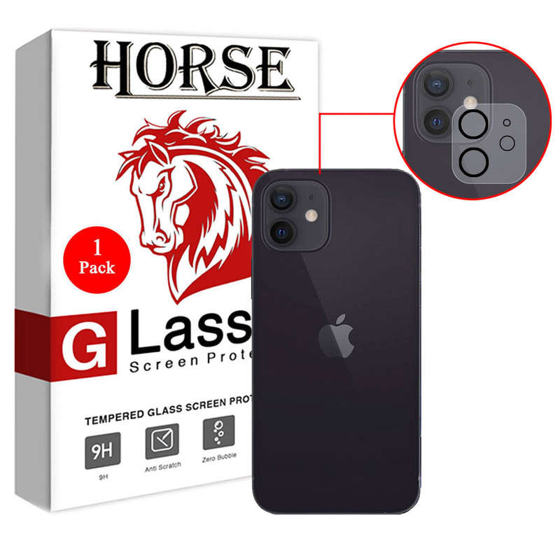 محافظ لنز دوربین گلس هورس مدل 3DLENS مناسب برای گوشی موبایل اپل iPhone 12