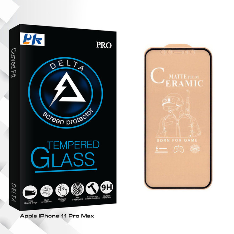 محافظ صفحه نمایش مات پی کی مدل Delta مناسب برای گوشی موبایل اپل iPhone 11 Pro