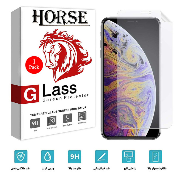 محافظ صفحه نمایش نانو هورس مدل TPU01 مناسب برای گوشی موبایل اپل iPhone XS Max