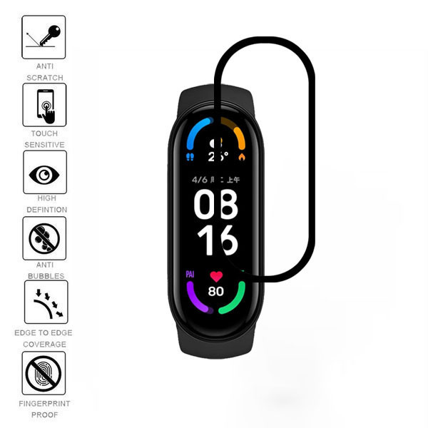 محافظ صفحه نمایش هورس مدل pmma-H مناسب برای ساعت شیائومی mi band 6