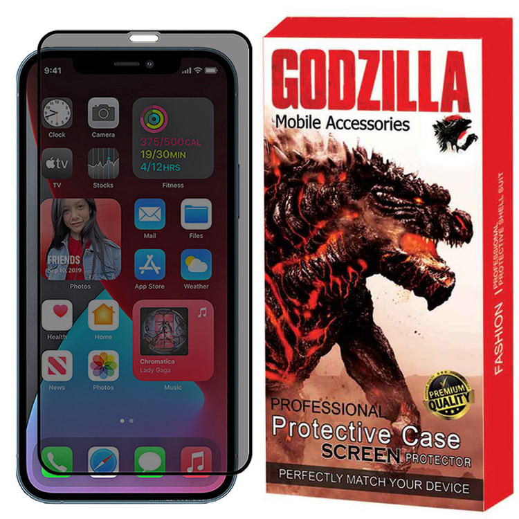 محافظ صفحه نمایش حریم شخصی گودزیلا مدل GGP مناسب برای گوشی موبایل اپل iphone 12