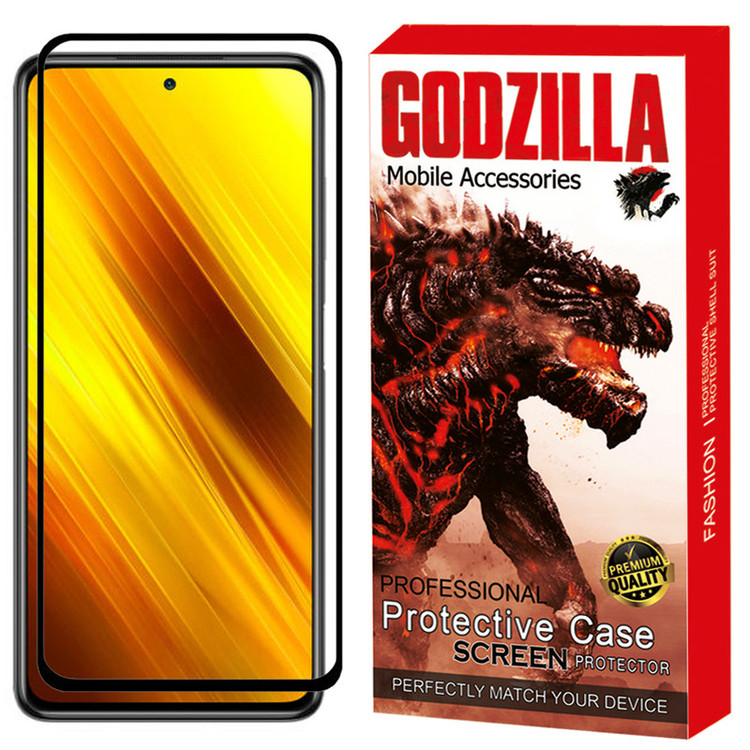 محافظ صفحه نمایش گودزیلا مدل GGF مناسب برای گوشی موبایل شیائومی Poco X3 NFC / X3