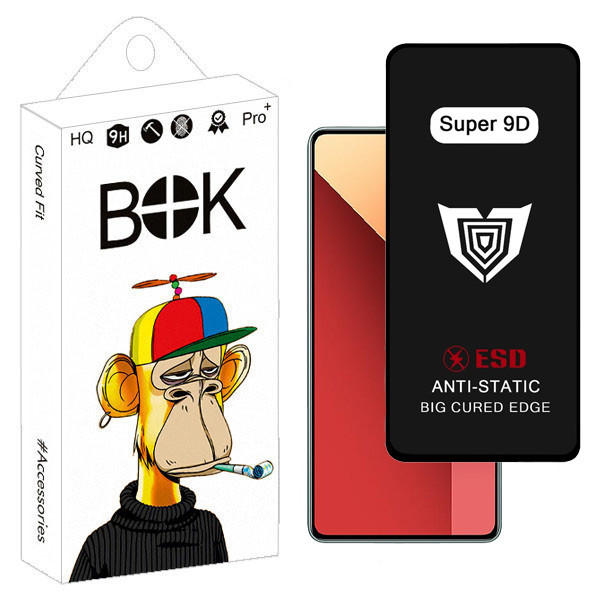 محافظ صفحه نمایش فول بوک مدل Super 9D Guard مناسب برای گوشی موبایل شیائومی redmi note 13 pro 4g / rm note 12 pro 5g / note12 pro plus / note 12 turbo / rm note 13 5g / note 13r pro 5g / poco f3 gt 5g / f4 gt 5g / poco x5 pro / poco m6 pro / poco f5