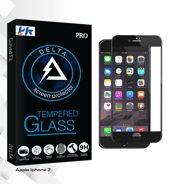 محافظ صفحه نمایش سرامیکی مات پی کی مدل Delta Glass مناسب برای گوشی موبایل اپل Iphone 7