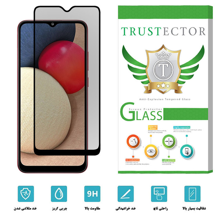 محافظ صفحه نمایش حریم شخصی تراستکتور مدل PSP مناسب برای گوشی موبایل سامسونگ Galaxy A02s