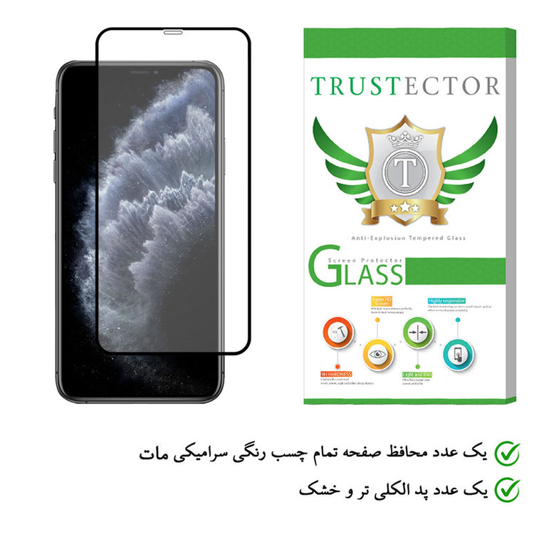 محافظ صفحه نمایش سرامیکی تراستکتور مدل CMA-T مناسب برای گوشی موبایل اپل iPhone 11