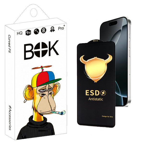 محافظ صفحه نمایش بوک مدل Biva Antistatic Pro مناسب برای گوشی موبایل اپل iphone 16 pro max