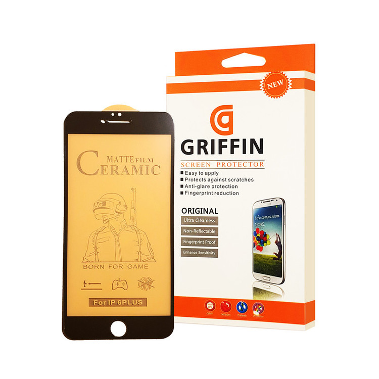 محافظ صفحه نمایش سرامیکی مات گریفین مدل FLCRM GN mo مناسب برای گوشی موبایل اپل iPhone 6 Plus