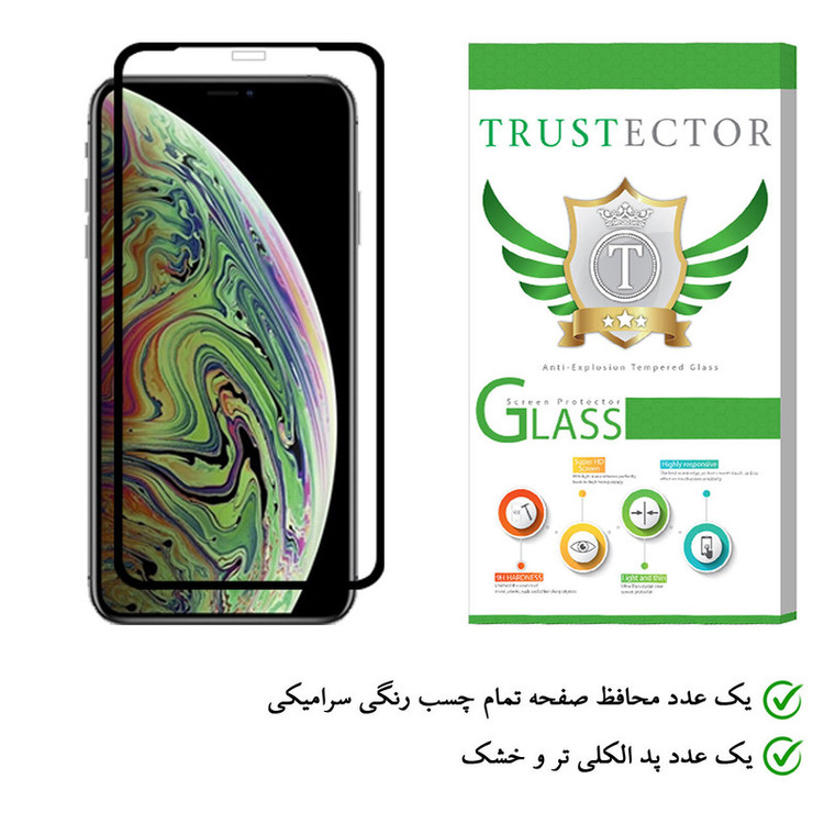 محافظ صفحه نمایش سرامیکی تراستکتور مدل CRTA مناسب برای گوشی موبایل اپل iPhone XS