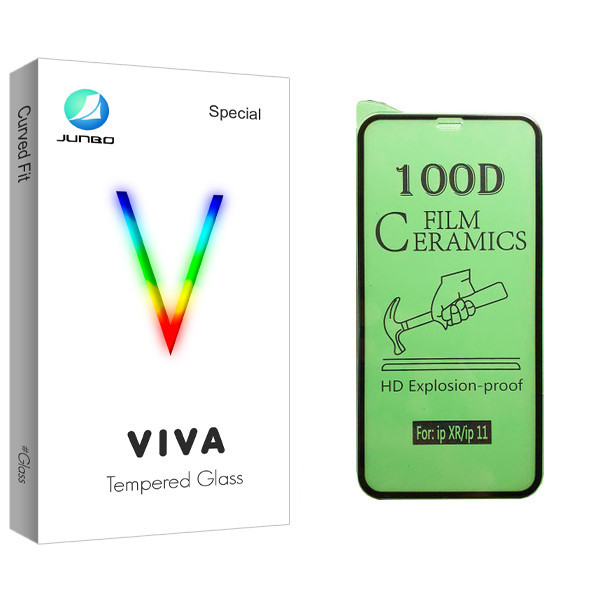 محافظ صفحه نمایش سرامیکی جانبو مدل Viva Glass مناسب برای گوشی موبایل اپل iPhone XR