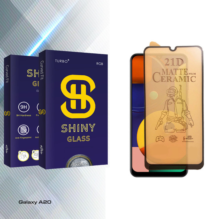 محافظ صفحه نمایش سرامیکی مات آتوچبو مدل Shiny Pro مناسب برای گوشی موبایل سامسونگ Galaxy A20