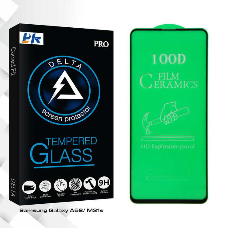 محافظ صفحه نمایش سرامیکی پی کی مدل Delta مناسب برای گوشی موبایل سامسونگ Galaxy A52/ M31s