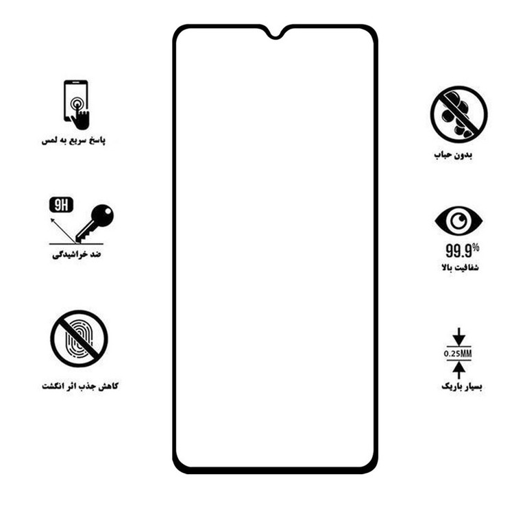 محافظ صفحه نمایش 5D هورس مدل FAG مناسب برای گوشی موبایل وان پلاس 7T بسته سه عددی