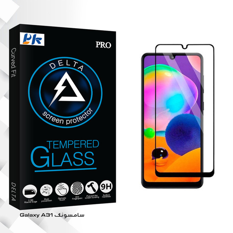 محافظ صفحه نمایش پی کی مدل Delta Glass مناسب برای گوشی موبایل سامسونگ Galaxy A31