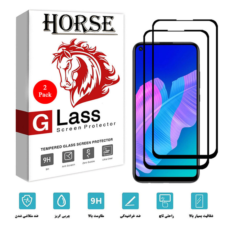 محافظ صفحه نمایش 5D هورس مدل FAG مناسب برای گوشی موبایل هوآوی Y7p بسته دو عددی