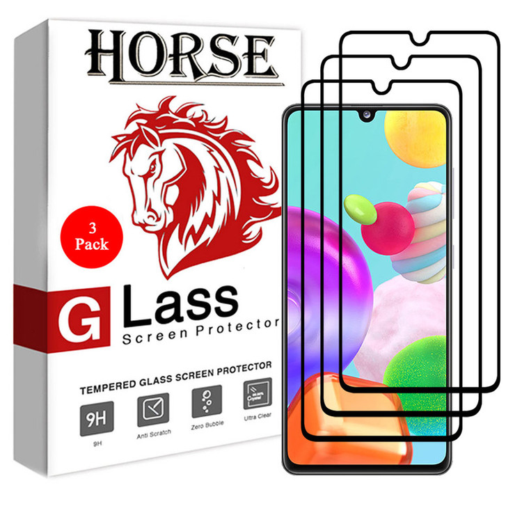 محافظ صفحه نمایش 5D هورس مدل FAG مناسب برای گوشی موبایل سامسونگ Galaxy A41 بسته سه عددی