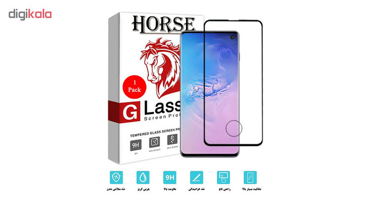 محافظ صفحه نمایش 6D Dual هورس مدل FAG مناسب برای گوشی موبایل سامسونگ Galaxy S10