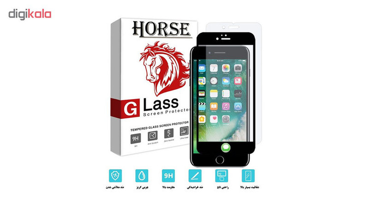محافظ صفحه نمایش 5D هورس مدل FAG مناسب برای گوشی موبایل اپل iPhone 6 / 6s مجموعه دو عددی