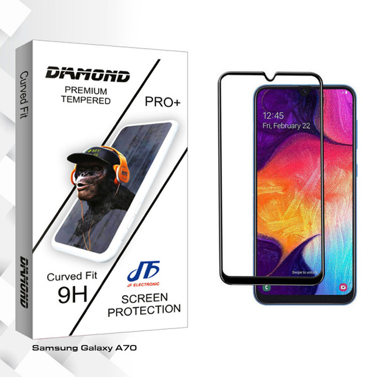 محافظ صفحه نمایش جی اف مدل Diamond glass مناسب برای گوشی موبایل سامسونگ Galaxy A70