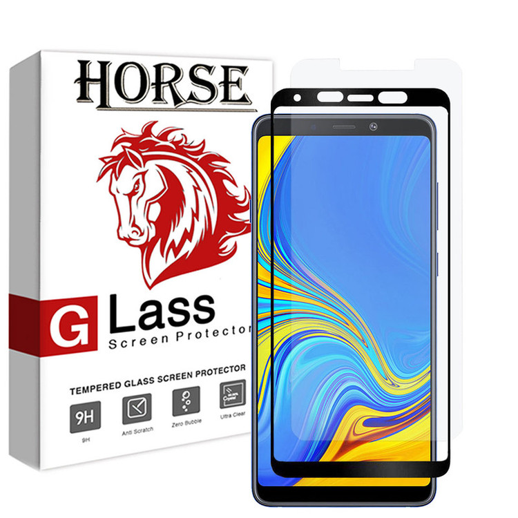 محافظ صفحه نمایش 5D هورس مدل FAG مناسب برای گوشی موبایل سامسونگ Galaxy A9 2018 مجموعه دو عددی