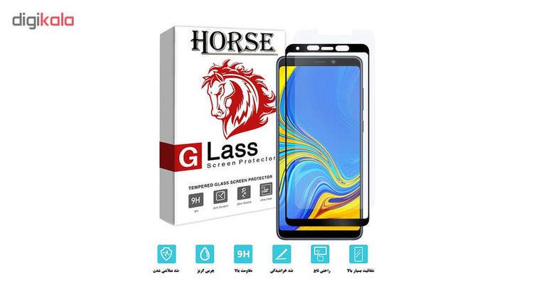 محافظ صفحه نمایش 5D هورس مدل FAG مناسب برای گوشی موبایل سامسونگ Galaxy A9 2018 مجموعه دو عددی