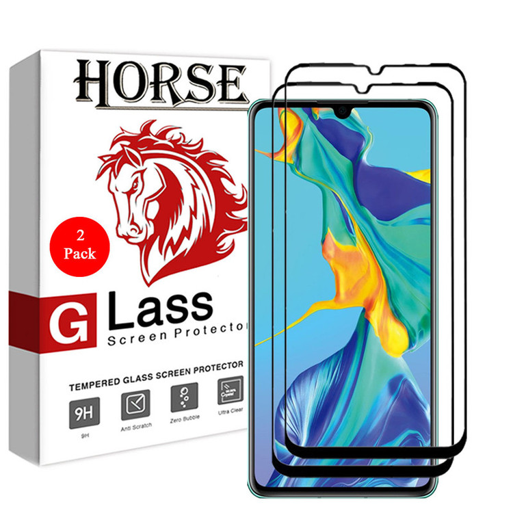 محافظ صفحه نمایش 5D هورس مدل FAG مناسب برای گوشی موبایل هوآوی P30 بسته دو عددی