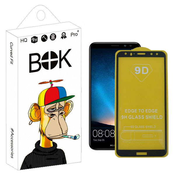 محافظ صفحه نمایش بوک مدل 9D مناسب برای گوشی موبایل هوآوی MATE 10 LITE