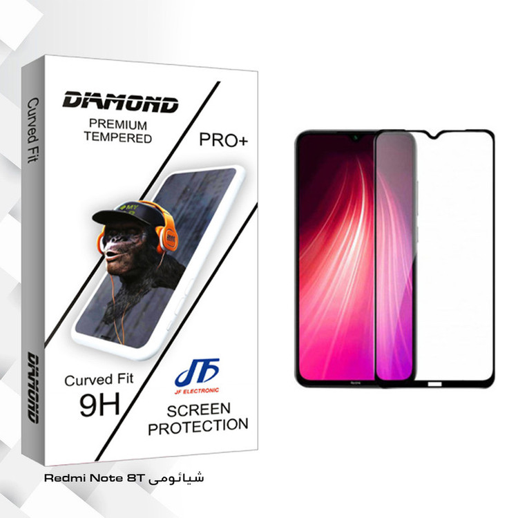 محافظ صفحه نمایش جی اف مدل Diamond glass مناسب برای گوشی موبایل شیائومی Redmi Note 8T