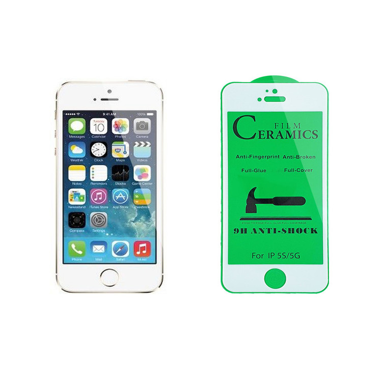 محافظ صفحه نمایش سرامیکی گریفین مدل FLCRG GN to مناسب برای گوشی موبایل اپل iPhone 5s