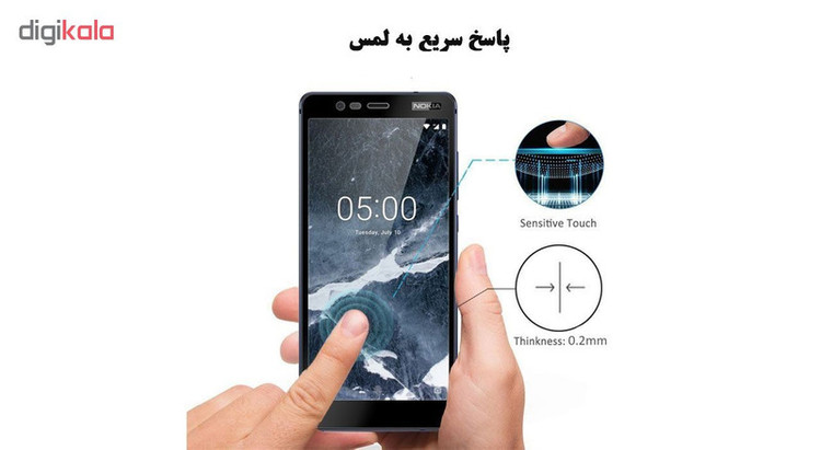 محافظ صفحه نمایش 5D هورس مدل FAG مناسب برای گوشی موبایل نوکیا 2018 5.1
