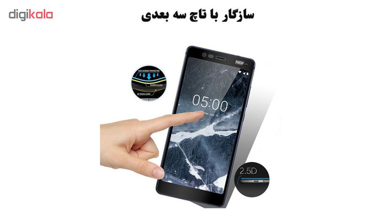 محافظ صفحه نمایش 5D هورس مدل FAG مناسب برای گوشی موبایل نوکیا 2018 5.1