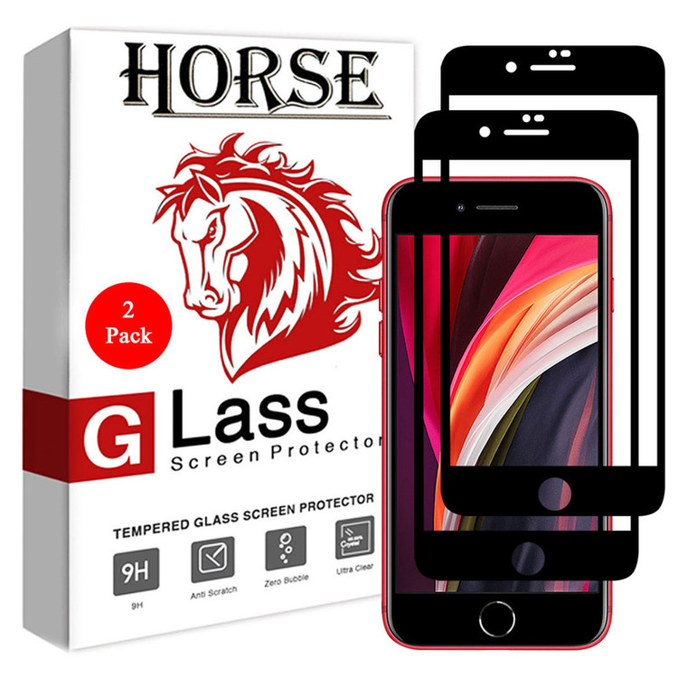 محافظ صفحه نمایش سرامیکی هورس مدل CRM مناسب برای گوشی موبایل اپل iPhone SE 2020 بسته دو عددی