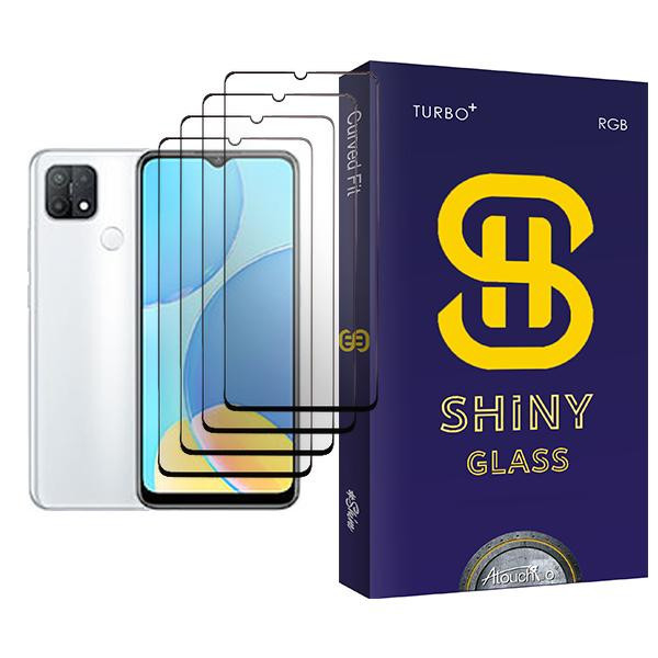 محافظ صفحه نمایش آتوچبو مدل Shiny Glass MIX004 مناسب برای گوشی موبایل اوپو A35 بسته چهار عددی
