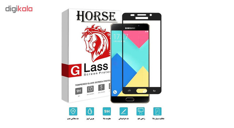 محافظ صفحه نمایش 5D هورس مدل FAG مناسب برای گوشی موبایل سامسونگ Galaxy A7 2016